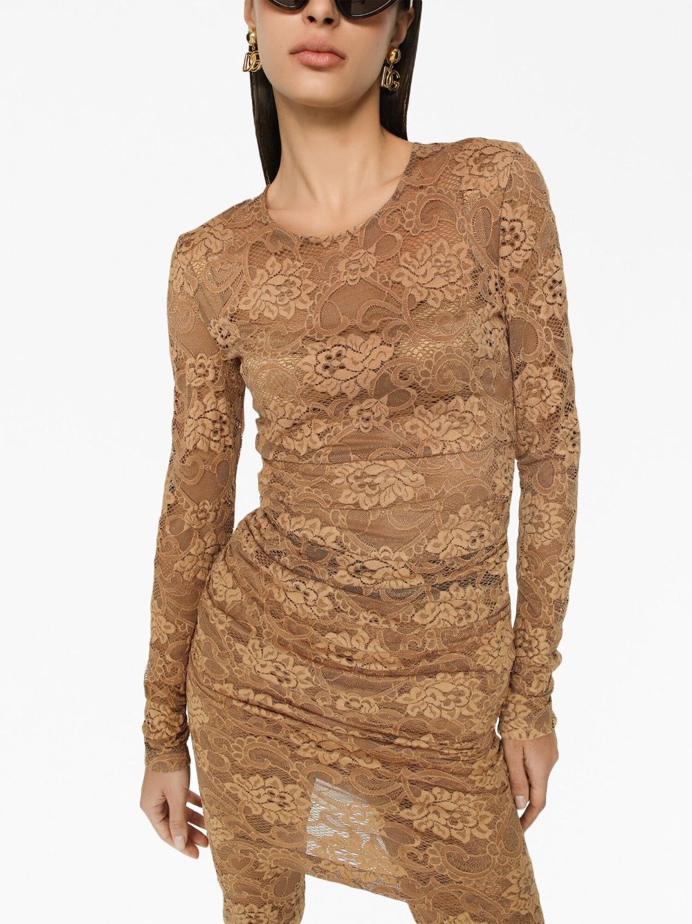 Dolce & Gabbana Short floral lace dress Dolce & Gabbana