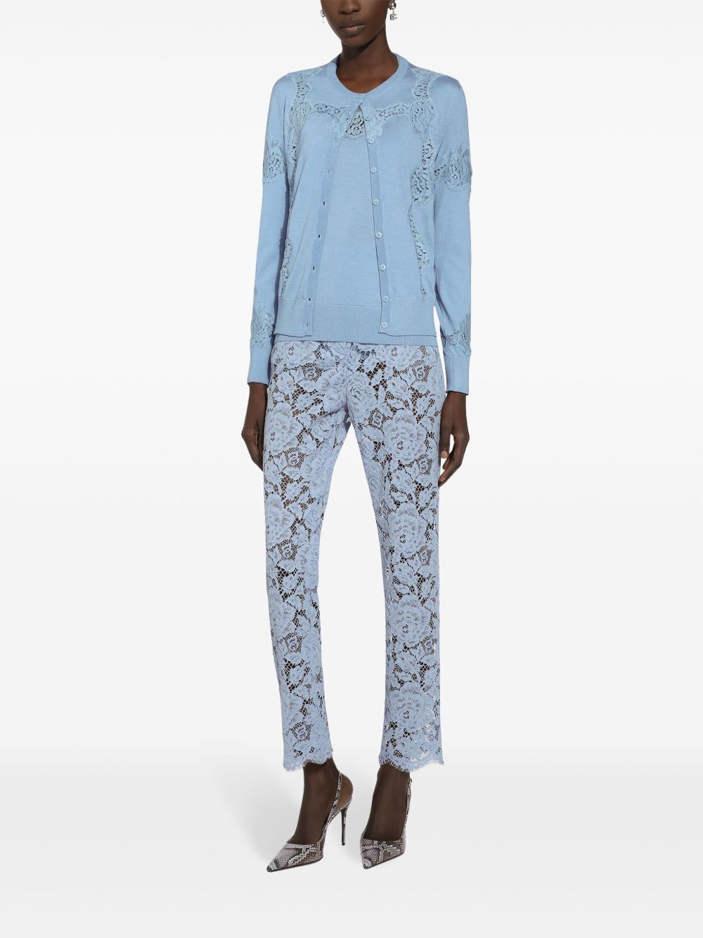 Dolce & Gabbana Embroidered Lace Trousers Dolce & Gabbana
