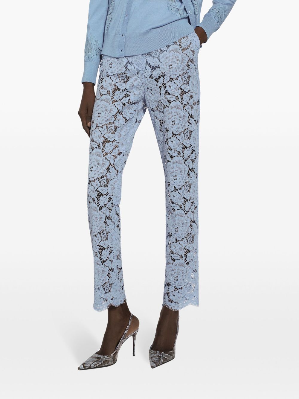Dolce & Gabbana Embroidered Lace Trousers Dolce & Gabbana