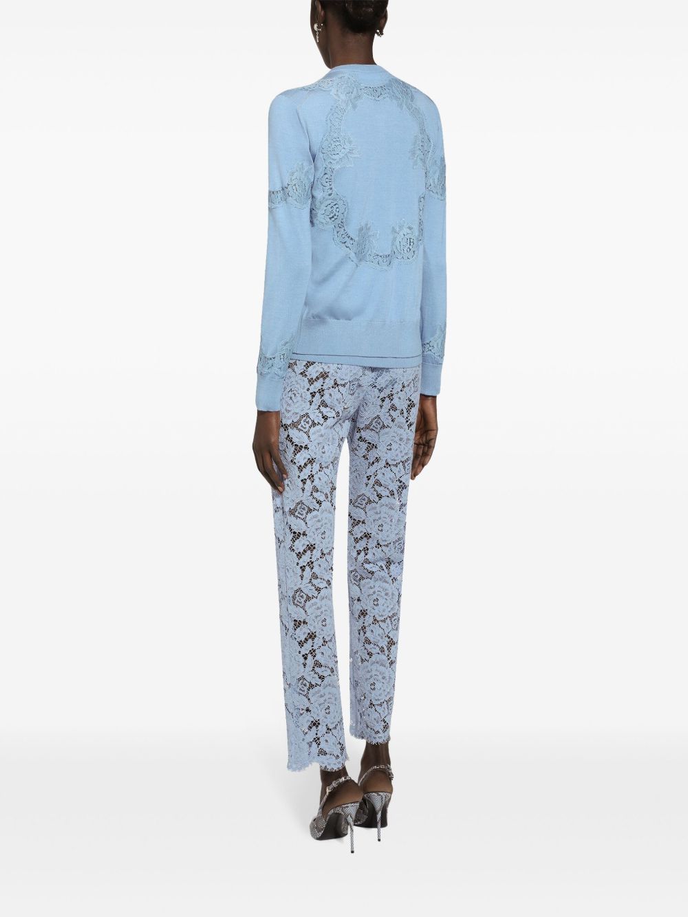 Dolce & Gabbana Embroidered Lace Trousers Dolce & Gabbana