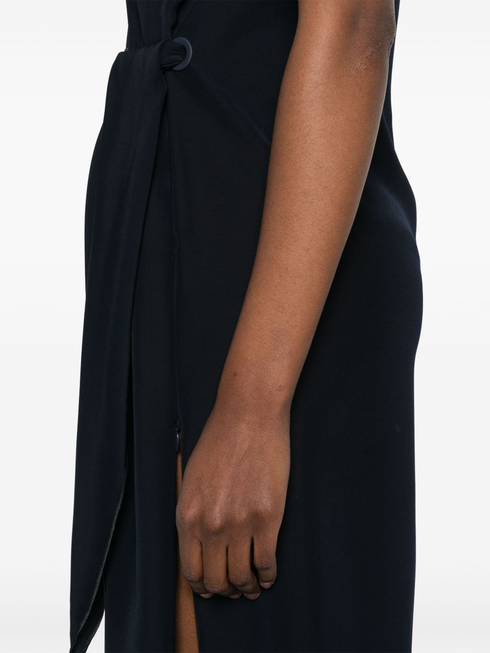 Emporio Armani Short dress with side knot Emporio Armani