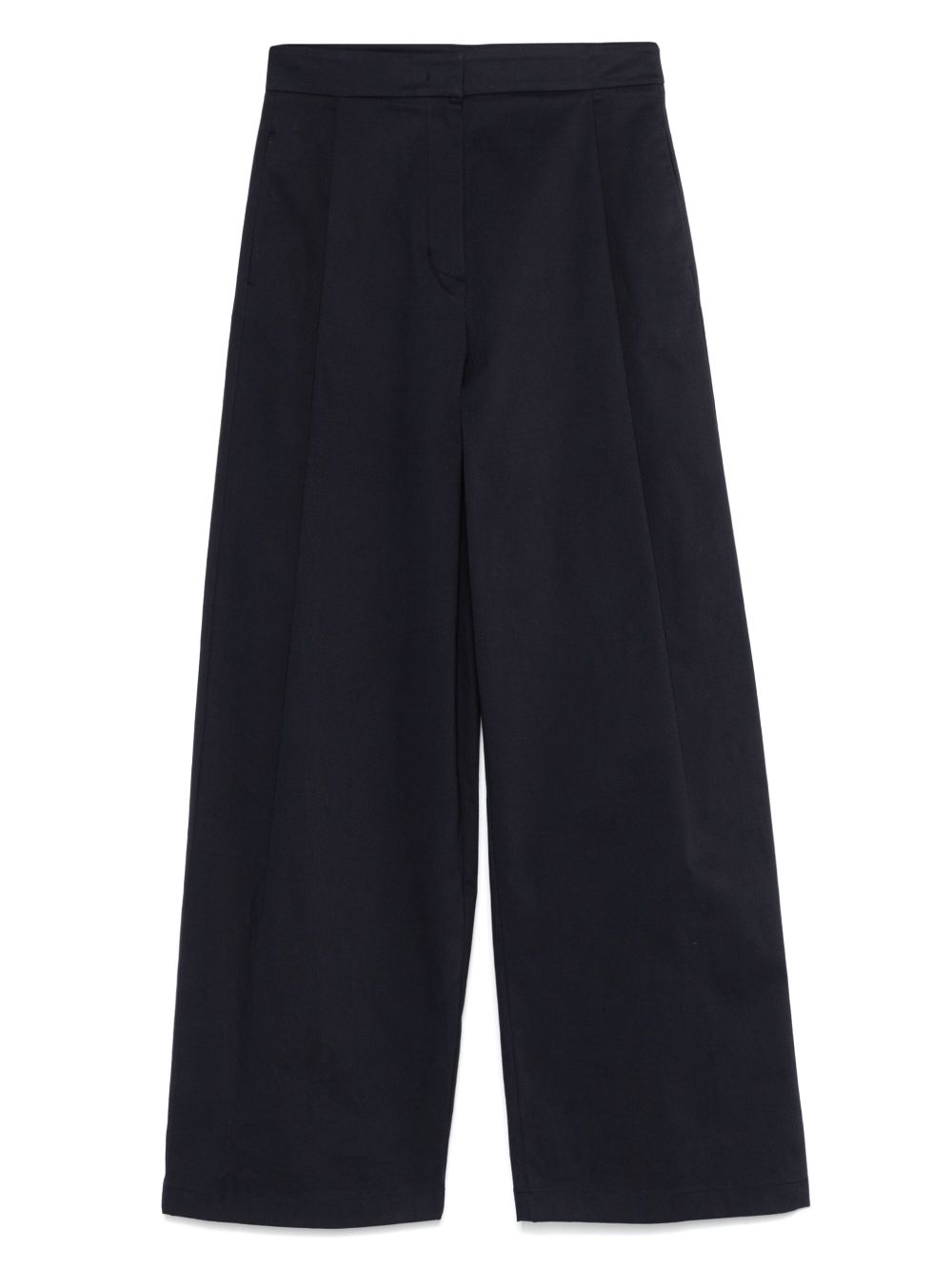 Emporio Armani Cotton Wide Leg Trousers Emporio Armani