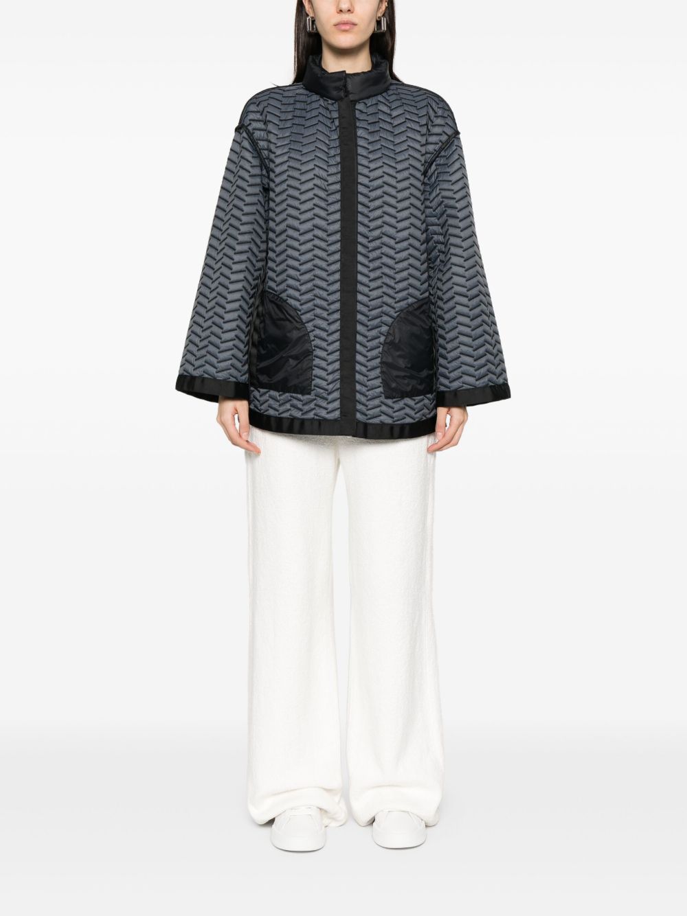 Emporio Armani Reversible jacket in lightweight water repellent quilted nylon ASV Emporio Armani