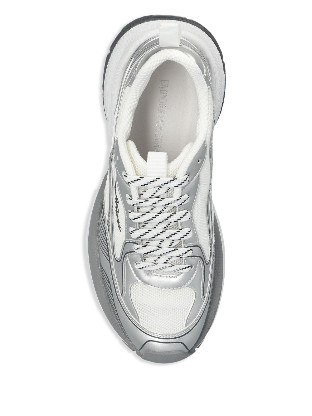 EMPORIO ARMANI EXCLUSIVE Emporio Armani logo-embossed sneakers EMPORIO ARMANI EXCLUSIVE