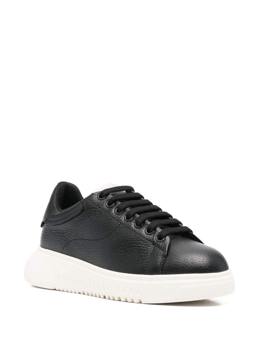 EMPORIO ARMANI EXCLUSIVE Emporio Armani Tumbled leather sneakers EMPORIO ARMANI EXCLUSIVE