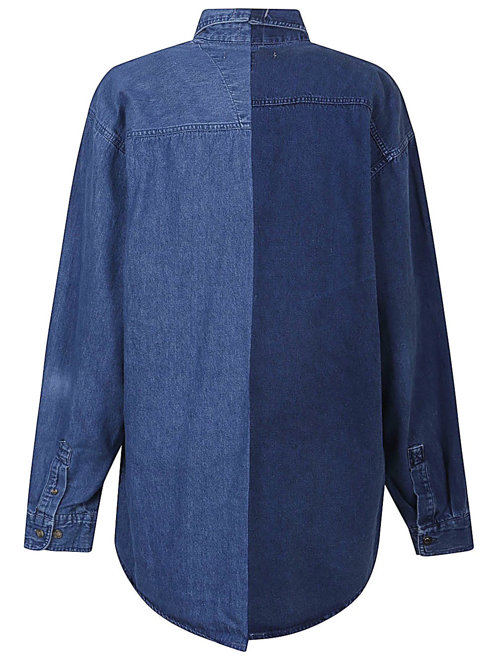 E.L.V. DENIM Shirts Blue E.L.V. Denim