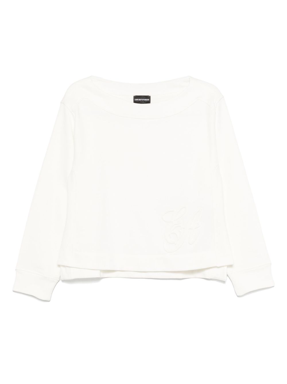 Emporio Armani logo embroidered sweatshirt Emporio Armani