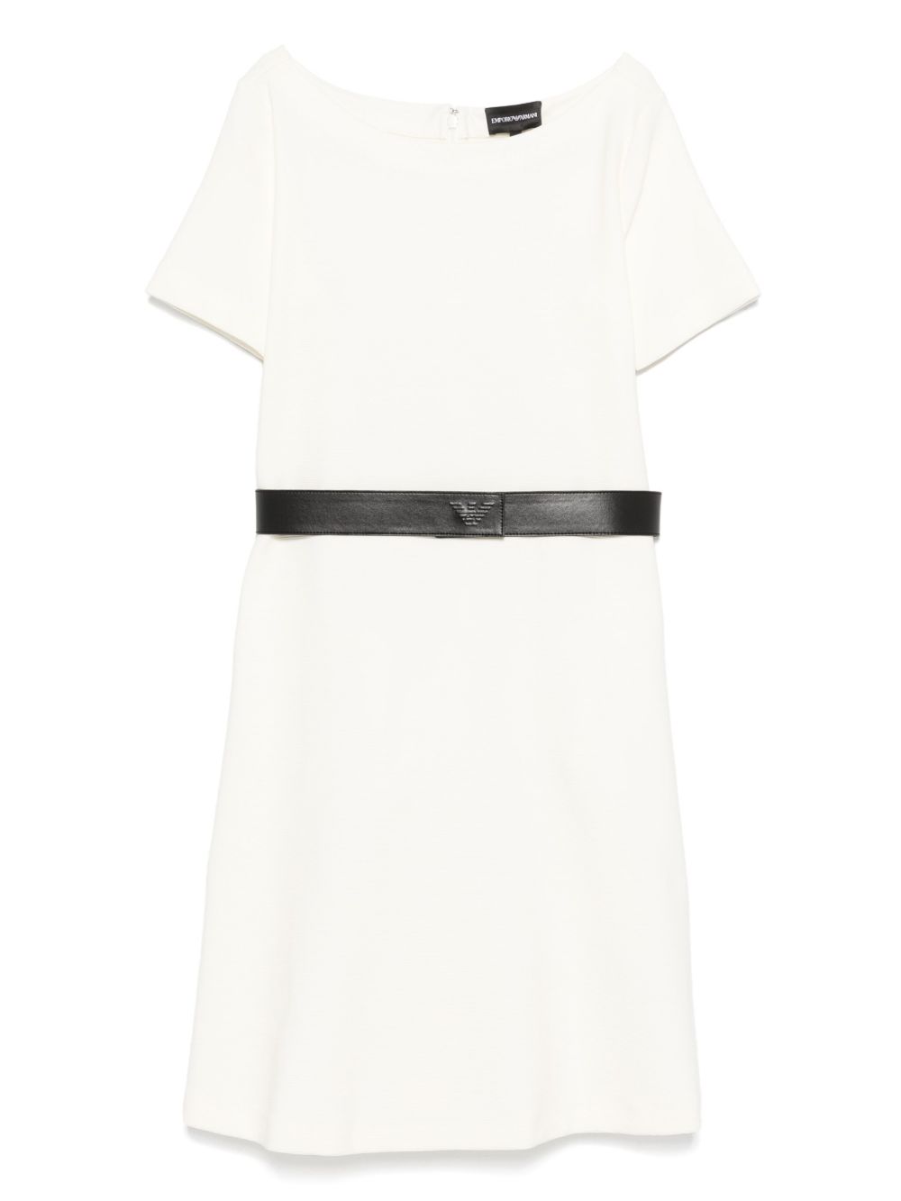 Emporio Armani Ottoman-jersey belted dress Emporio Armani