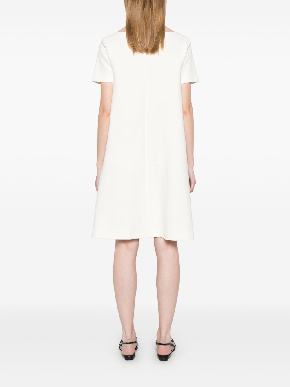 Emporio Armani Ottoman-jersey belted dress Emporio Armani