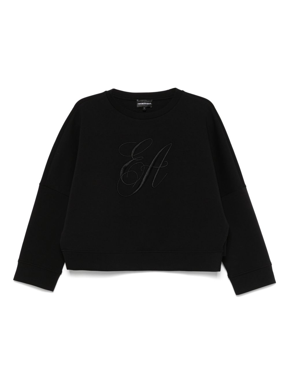 Emporio Armani Double jersey sweatshirt with logo embroidery Emporio Armani