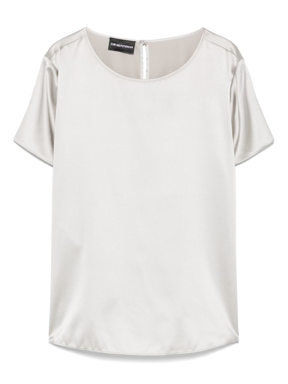 Emporio Armani crewneck silk top Emporio Armani