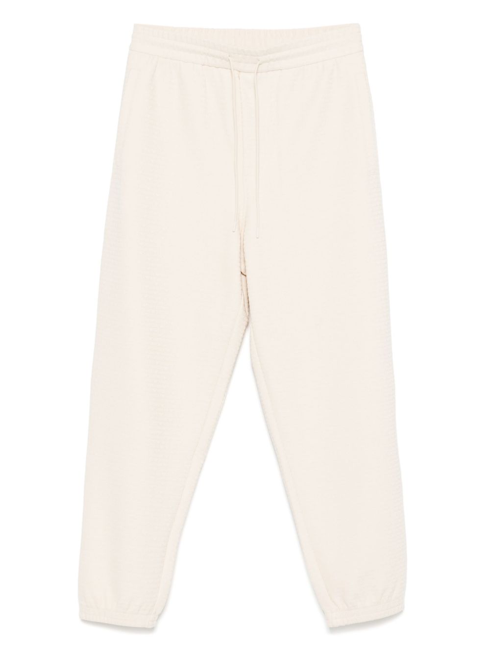 Emporio Armani ASV Lyocell blend jersey joggers with all-over lettering Emporio Armani
