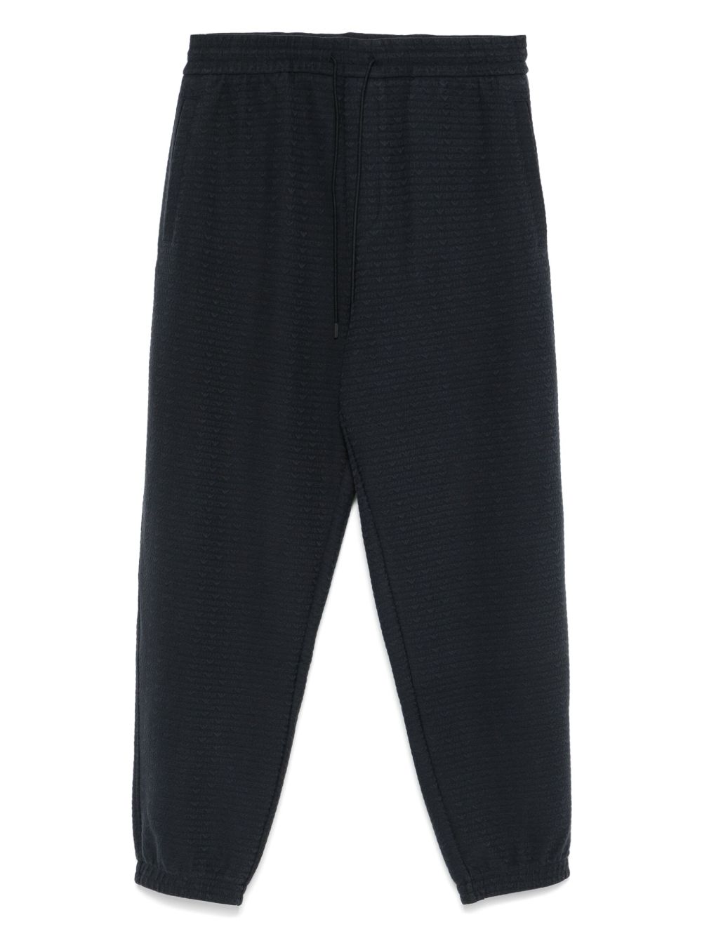 Emporio Armani ASV Lyocell blend jersey joggers with all-over lettering Emporio Armani