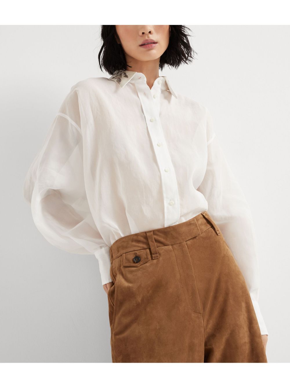 Brunello Cucinelli Shirts White Brunello Cucinelli