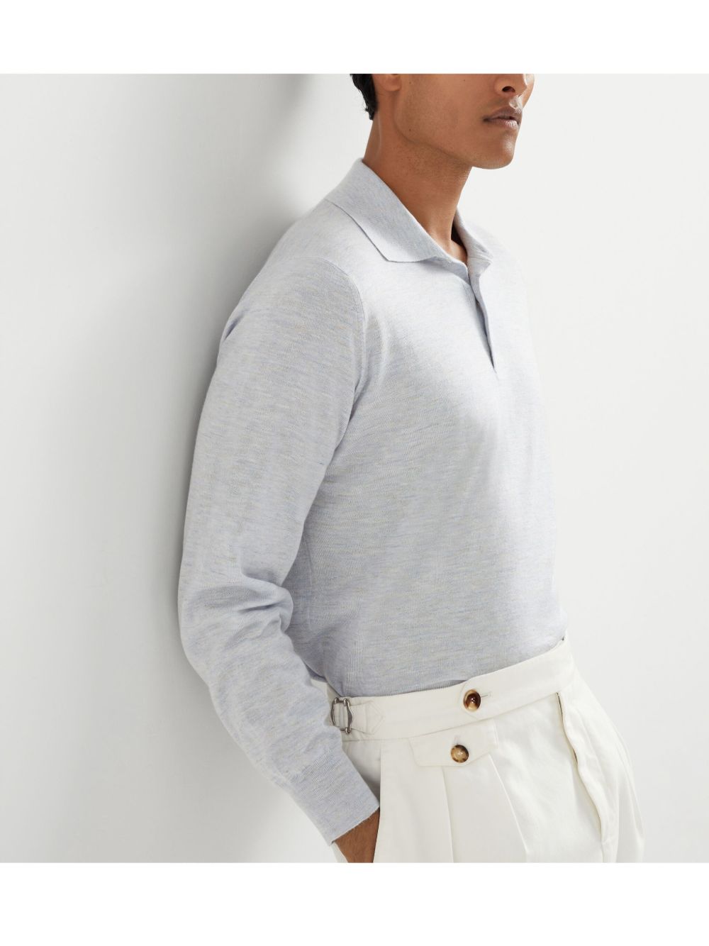 Brunello Cucinelli T-shirts and Polos Clear Blue Brunello Cucinelli