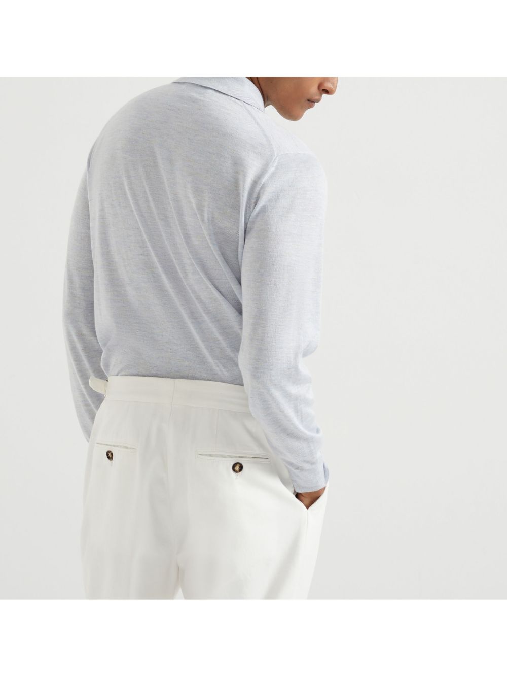 Brunello Cucinelli T-shirts and Polos Clear Blue Brunello Cucinelli