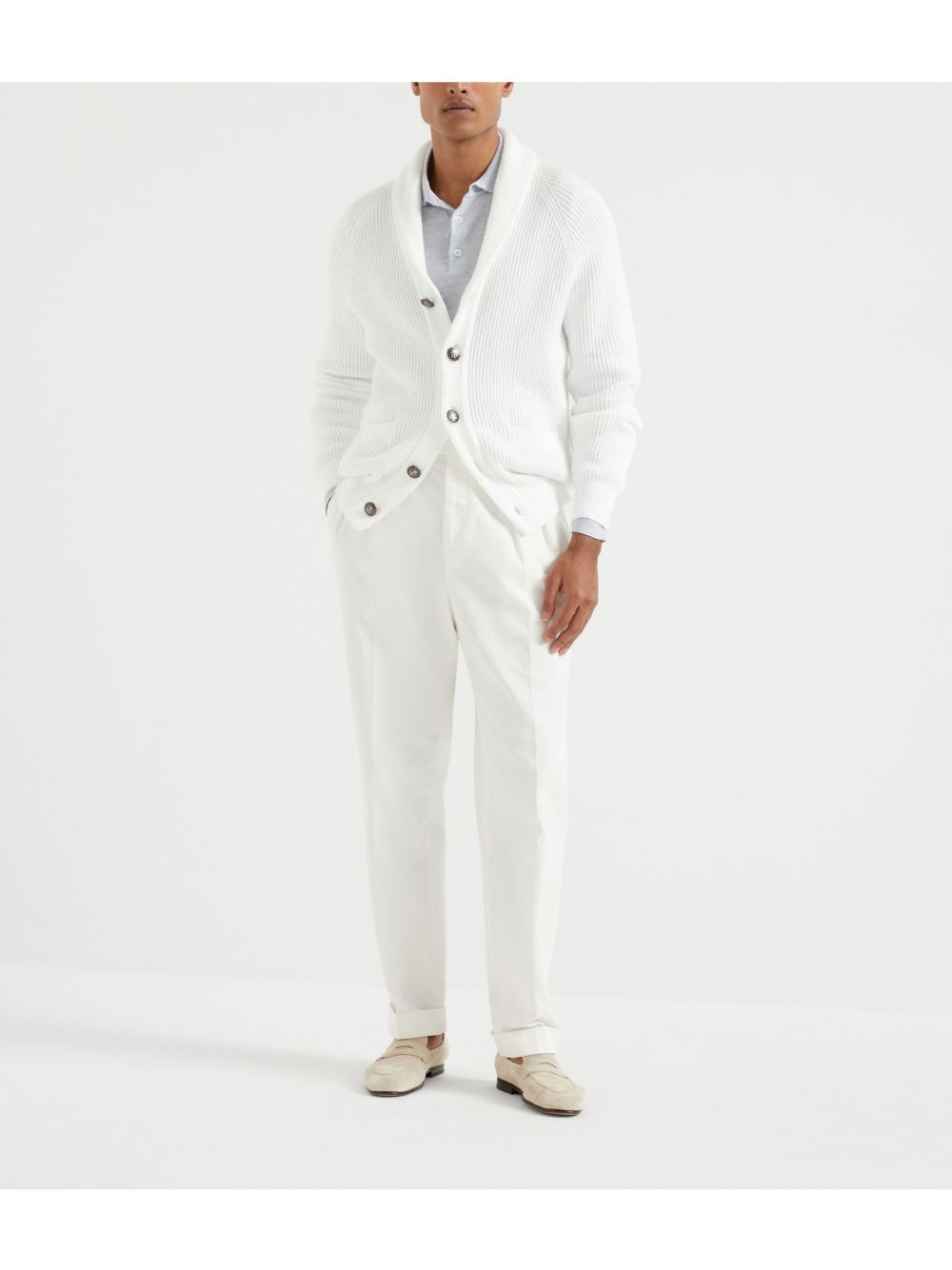 Brunello Cucinelli T-shirts and Polos Clear Blue Brunello Cucinelli