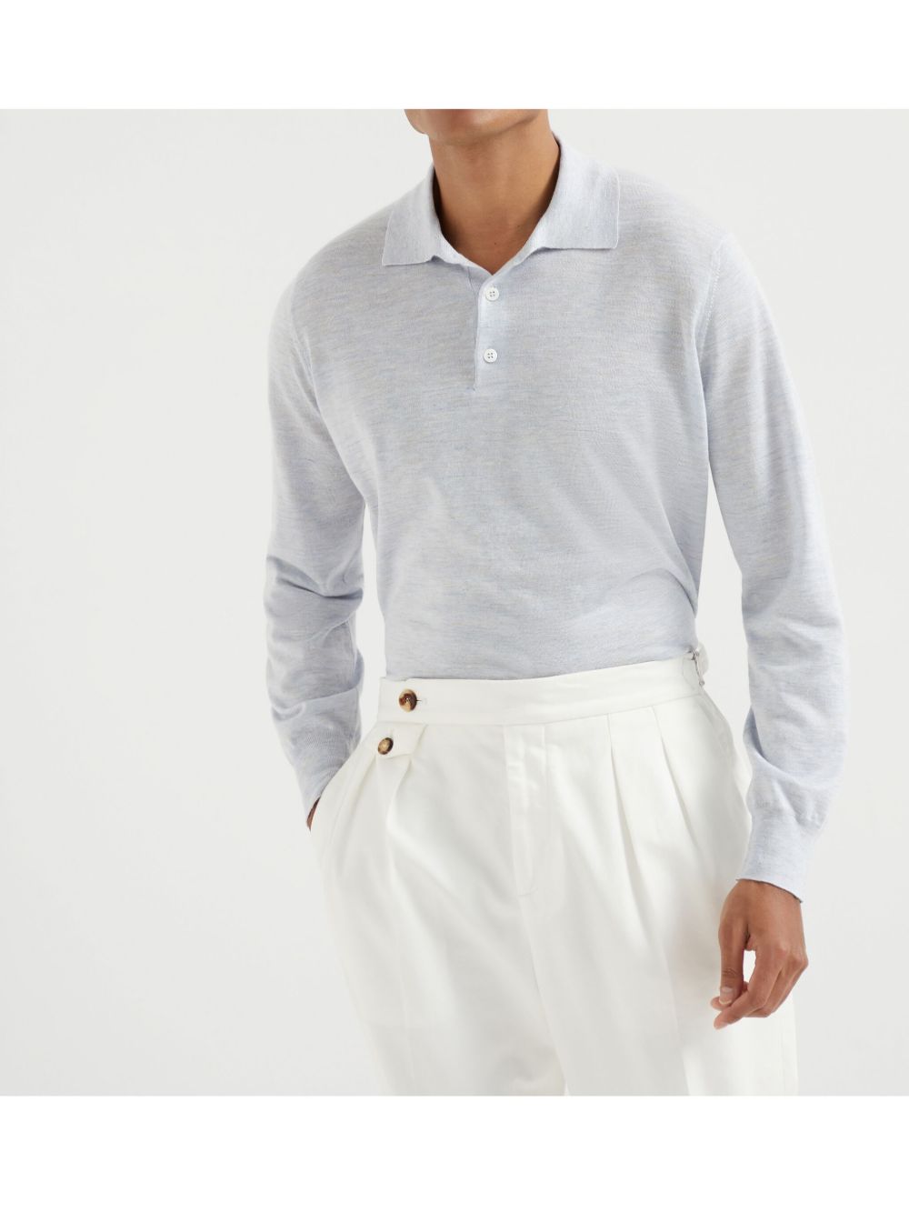 Brunello Cucinelli T-shirts and Polos Clear Blue Brunello Cucinelli