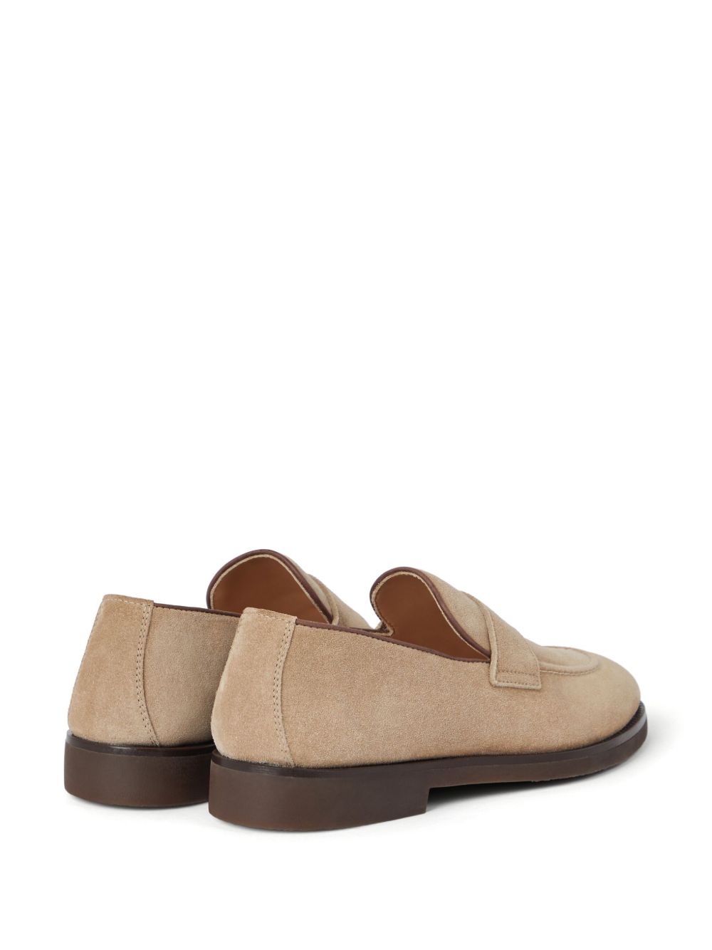 Brunello Cucinelli Penny Loafer in washed suede Brunello Cucinelli