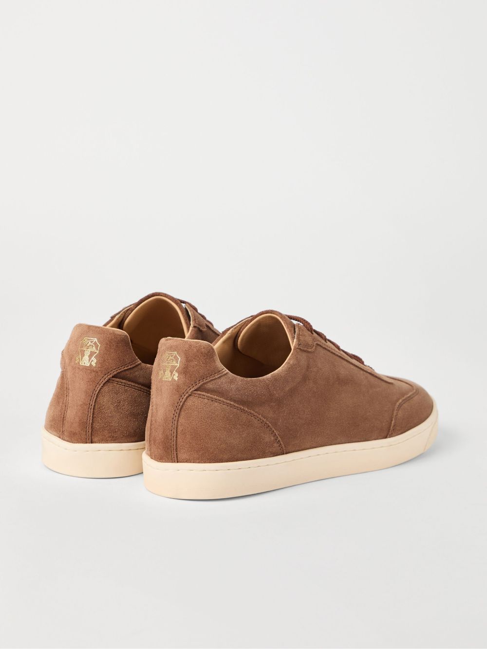 Brunello Cucinelli Washed suede sneakers with latex sole Brunello Cucinelli