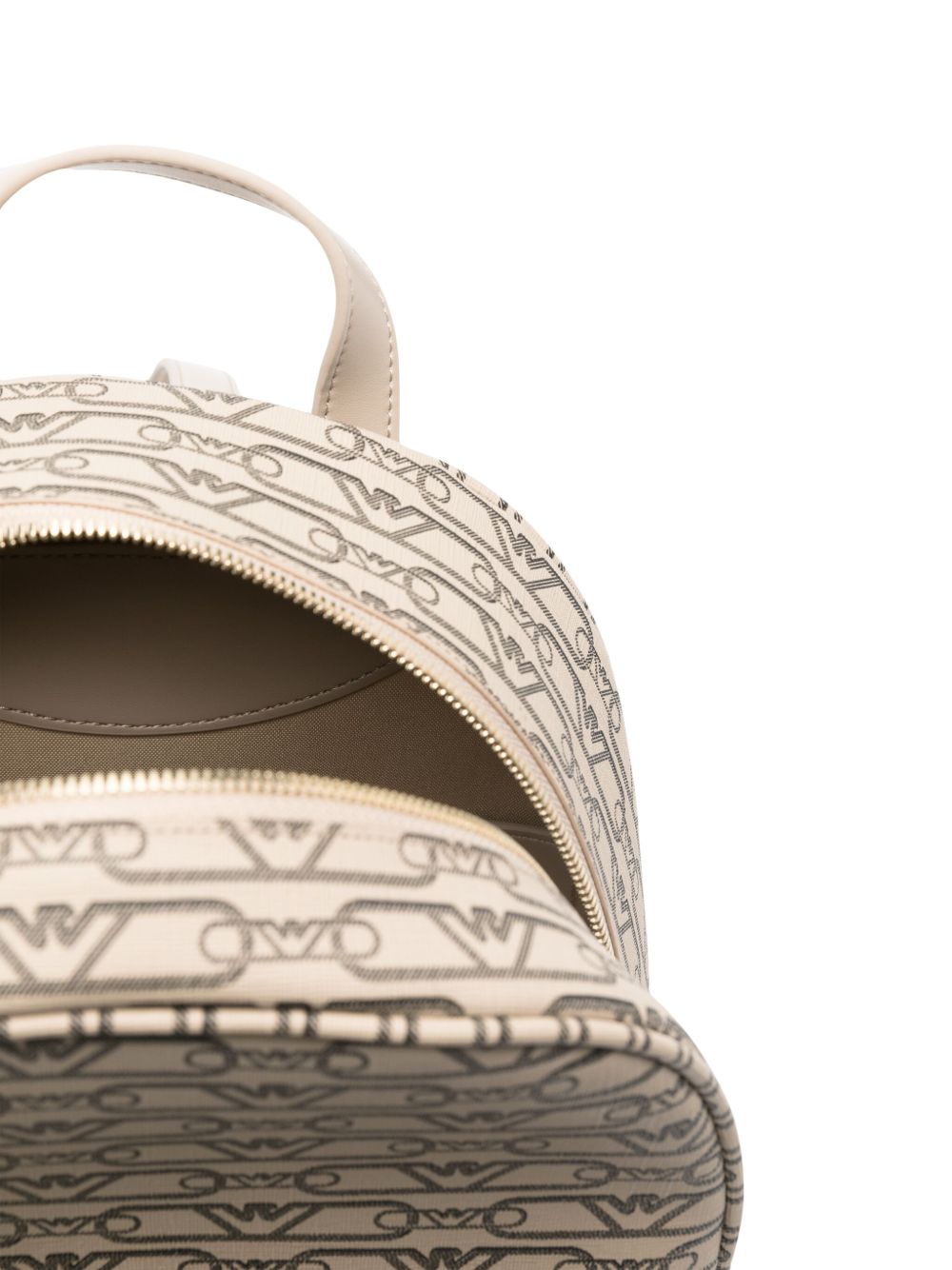 Emporio Armani Mini backpack with monogram print Emporio Armani