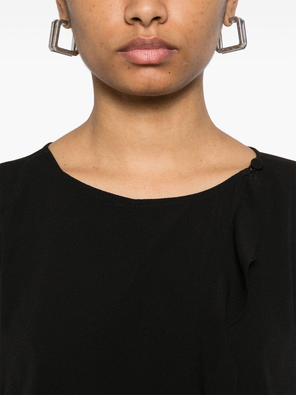 Emporio Armani fluid ruffled shirt jacket Emporio Armani