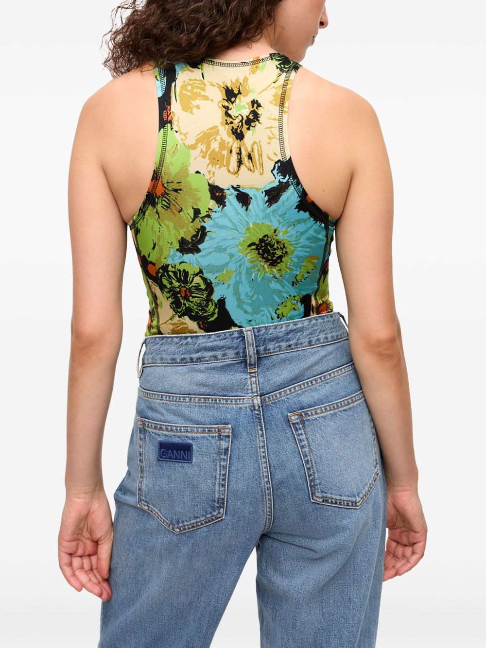 Ganni floral-print Bodysuit Ganni