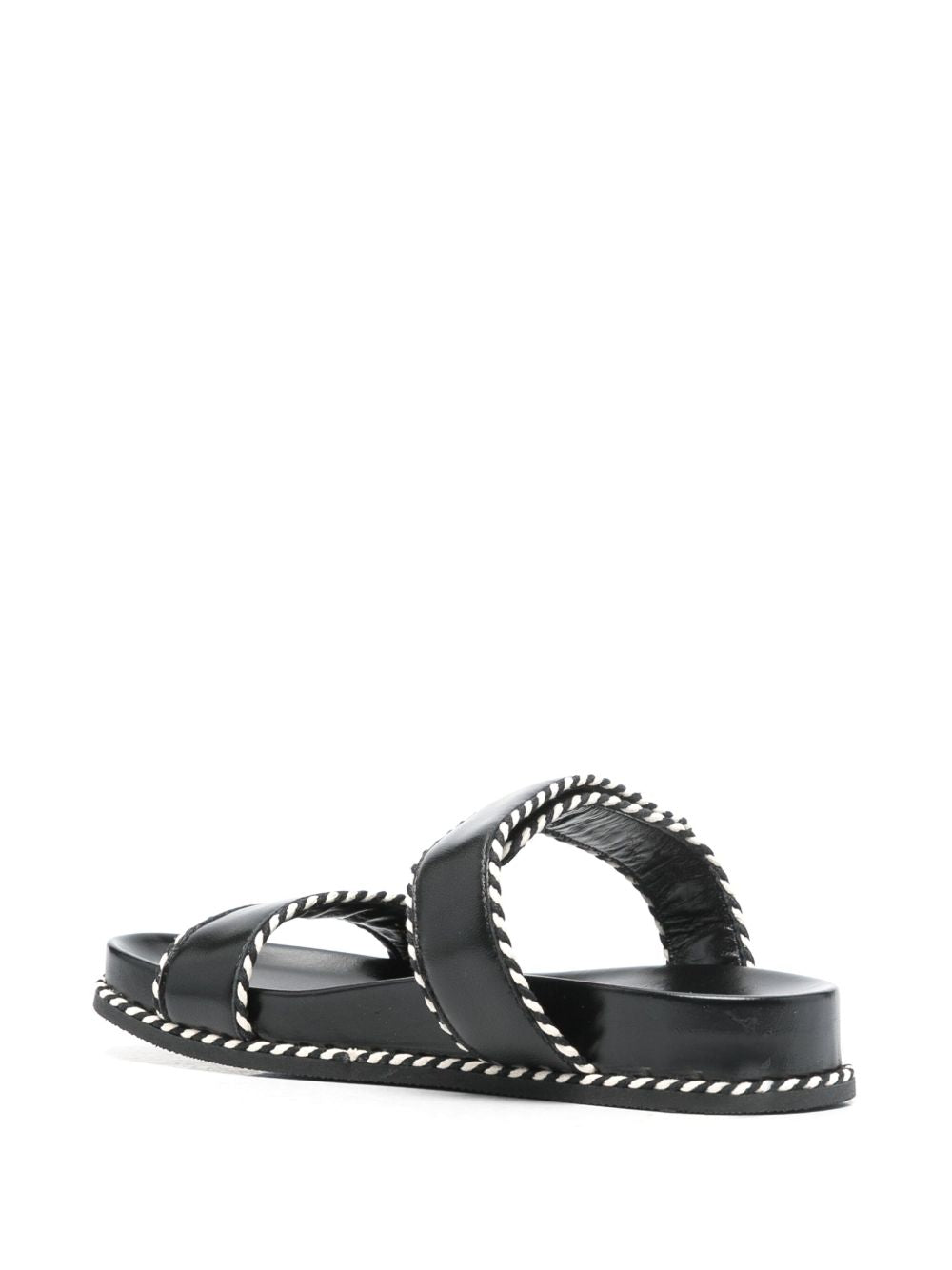 EMPORIO ARMANI EXCLUSIVE Emporio Armani Sandals with nappa strap and two-tone profiles EMPORIO ARMANI EXCLUSIVE