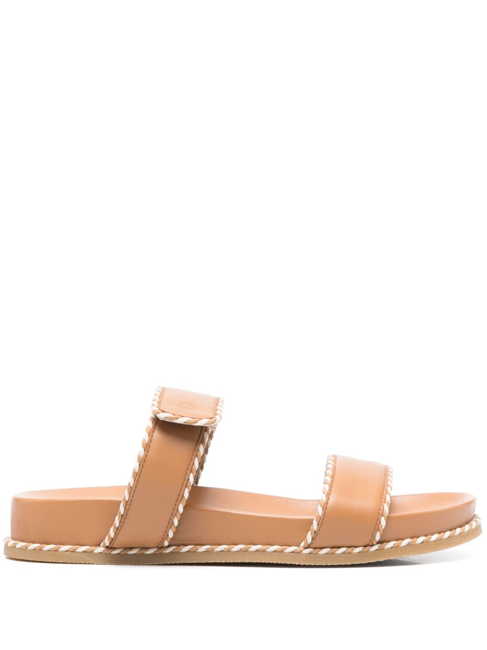 EMPORIO ARMANI EXCLUSIVE Emporio Armani Sandals with nappa strap and two-tone profiles EMPORIO ARMANI EXCLUSIVE