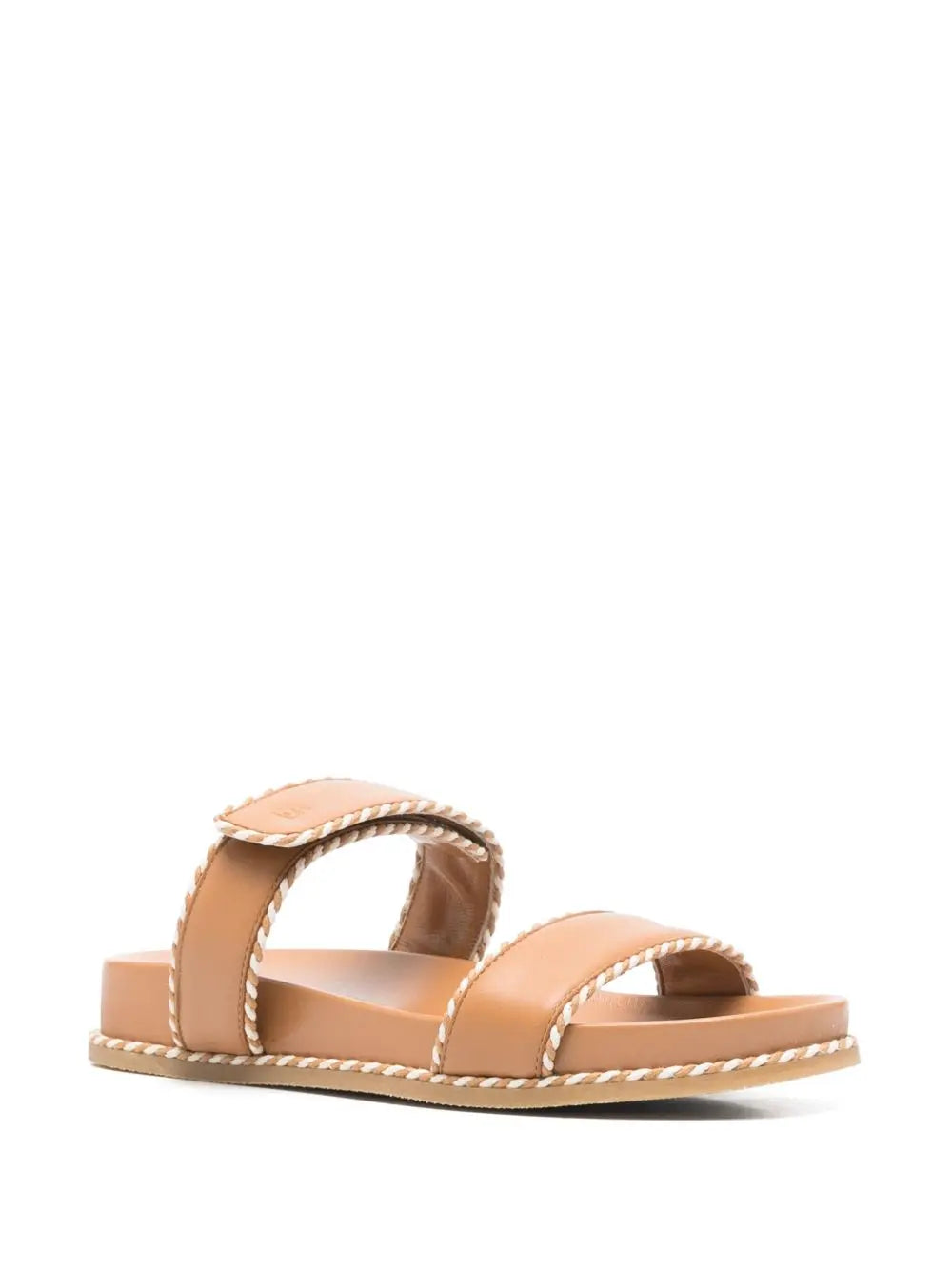 EMPORIO ARMANI EXCLUSIVE Emporio Armani Sandals with nappa strap and two-tone profiles EMPORIO ARMANI EXCLUSIVE