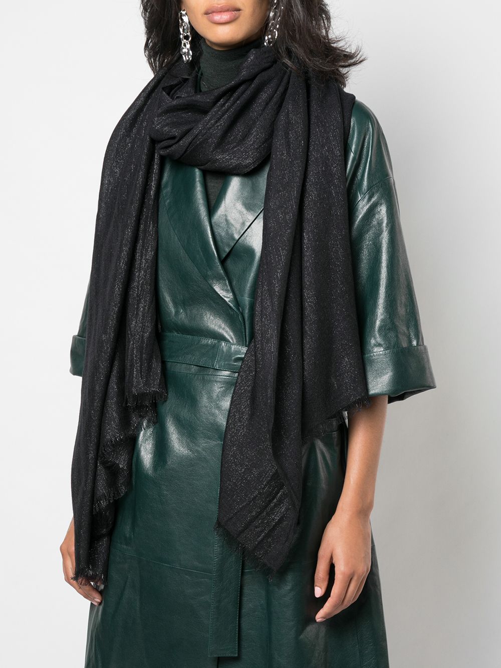 Brunello Cucinelli Silk and cashmere sparkling scarf Brunello Cucinelli