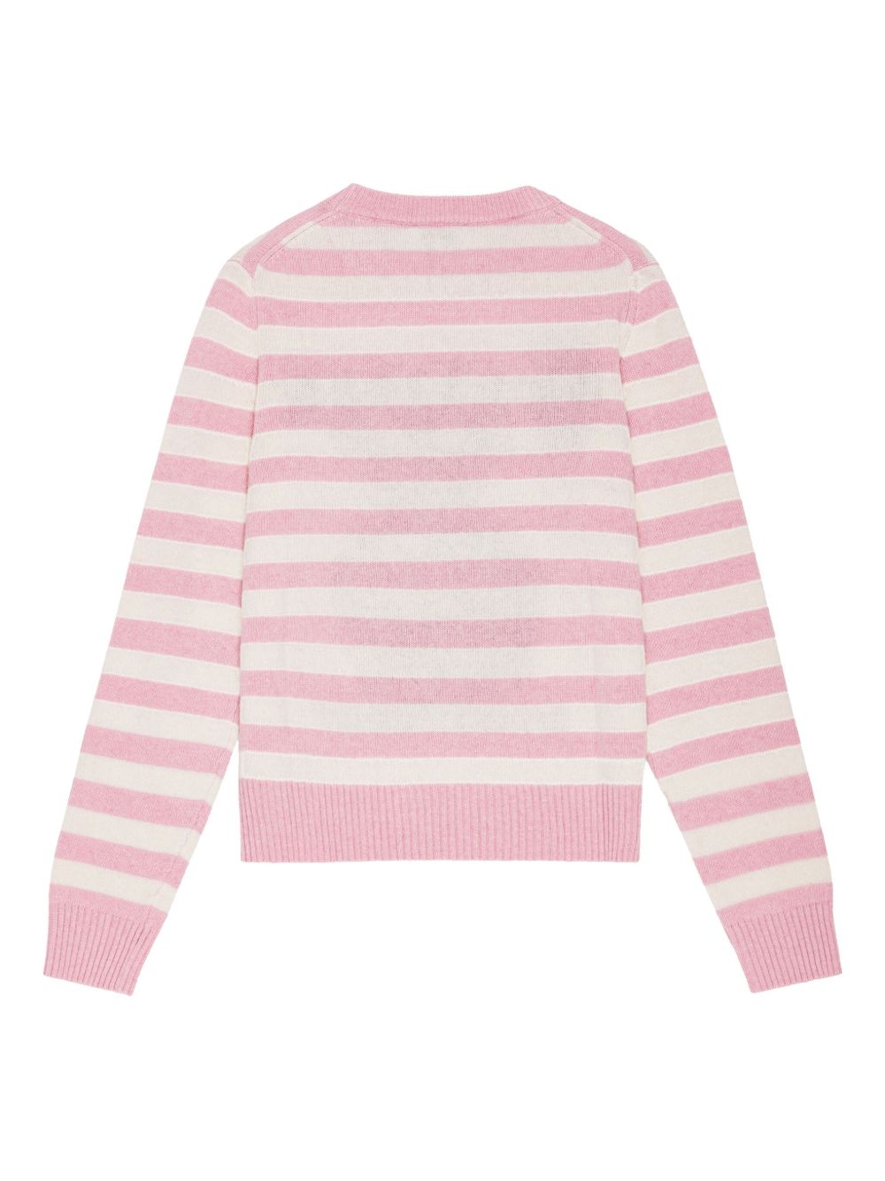 Ganni Striped Graphic Wool Bunny Jumper Ganni