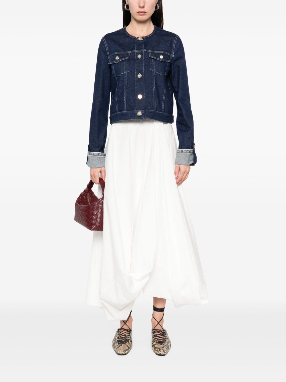 Emporio Armani Coats Blue Emporio Armani