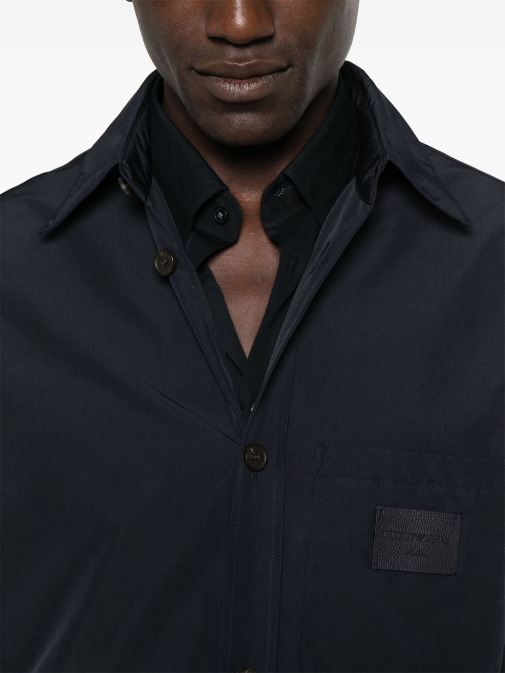 Emporio Armani Shirts Blue Emporio Armani