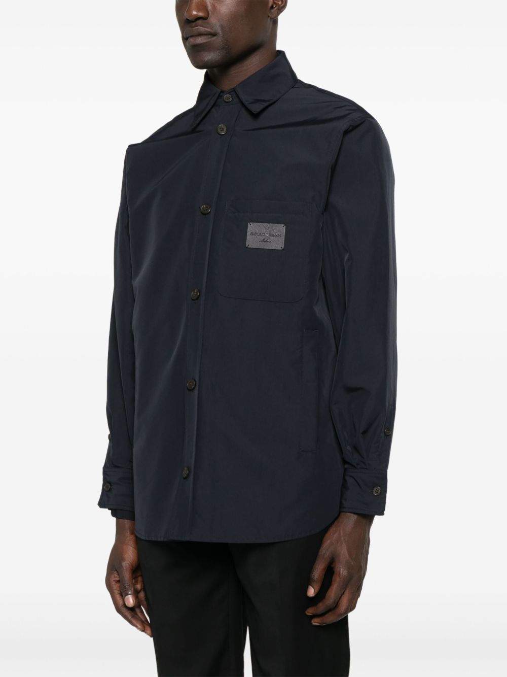 Emporio Armani Shirts Blue Emporio Armani