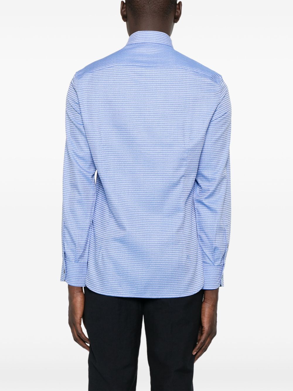 Emporio Armani Shirts Clear Blue Emporio Armani