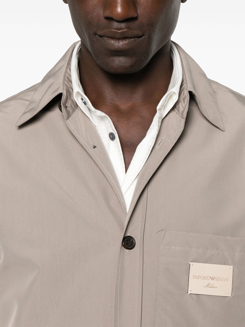 Emporio Armani Shirts Dove Grey Emporio Armani