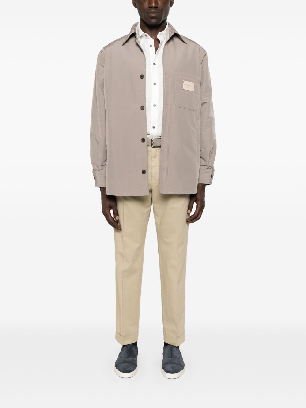 Emporio Armani Shirts Dove Grey Emporio Armani