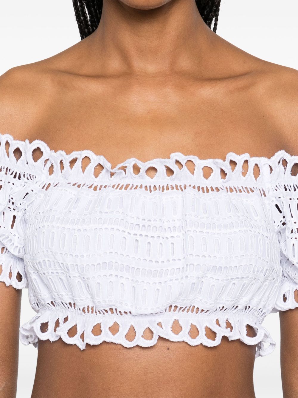 Ermanno Scervino Off-shoulder Lace-detail top Ermanno Scervino