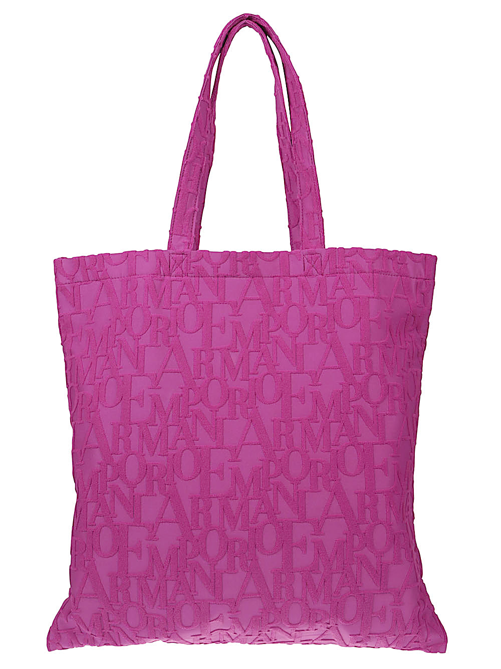 Emporio Armani Beachwear shopper in bold 3D ASV logo fabric Emporio Armani