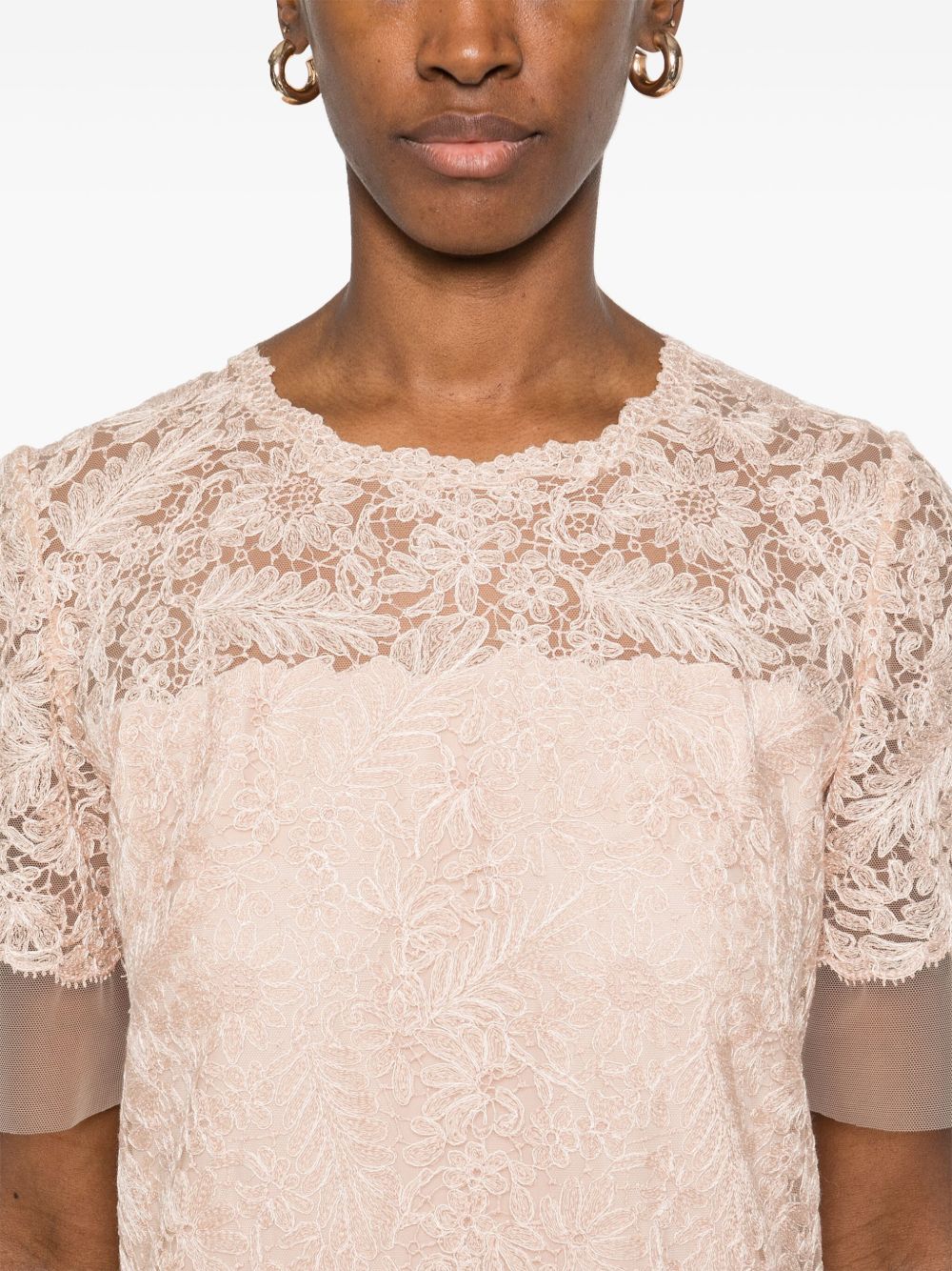 Ermanno Scervino Lace Midi Dress Ermanno Scervino