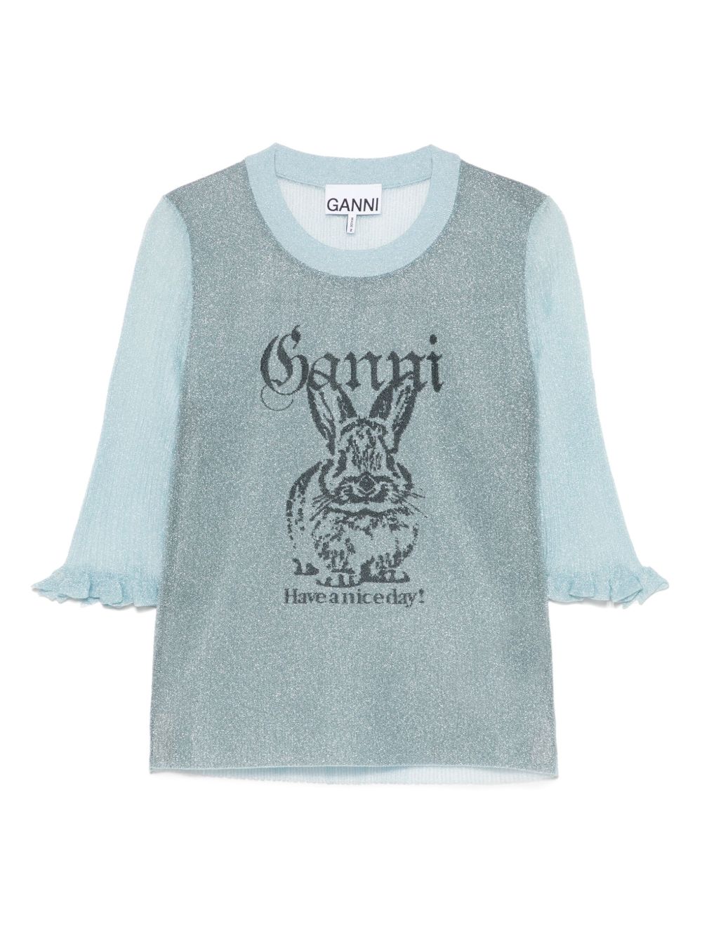 Ganni Bunny-detail top Ganni