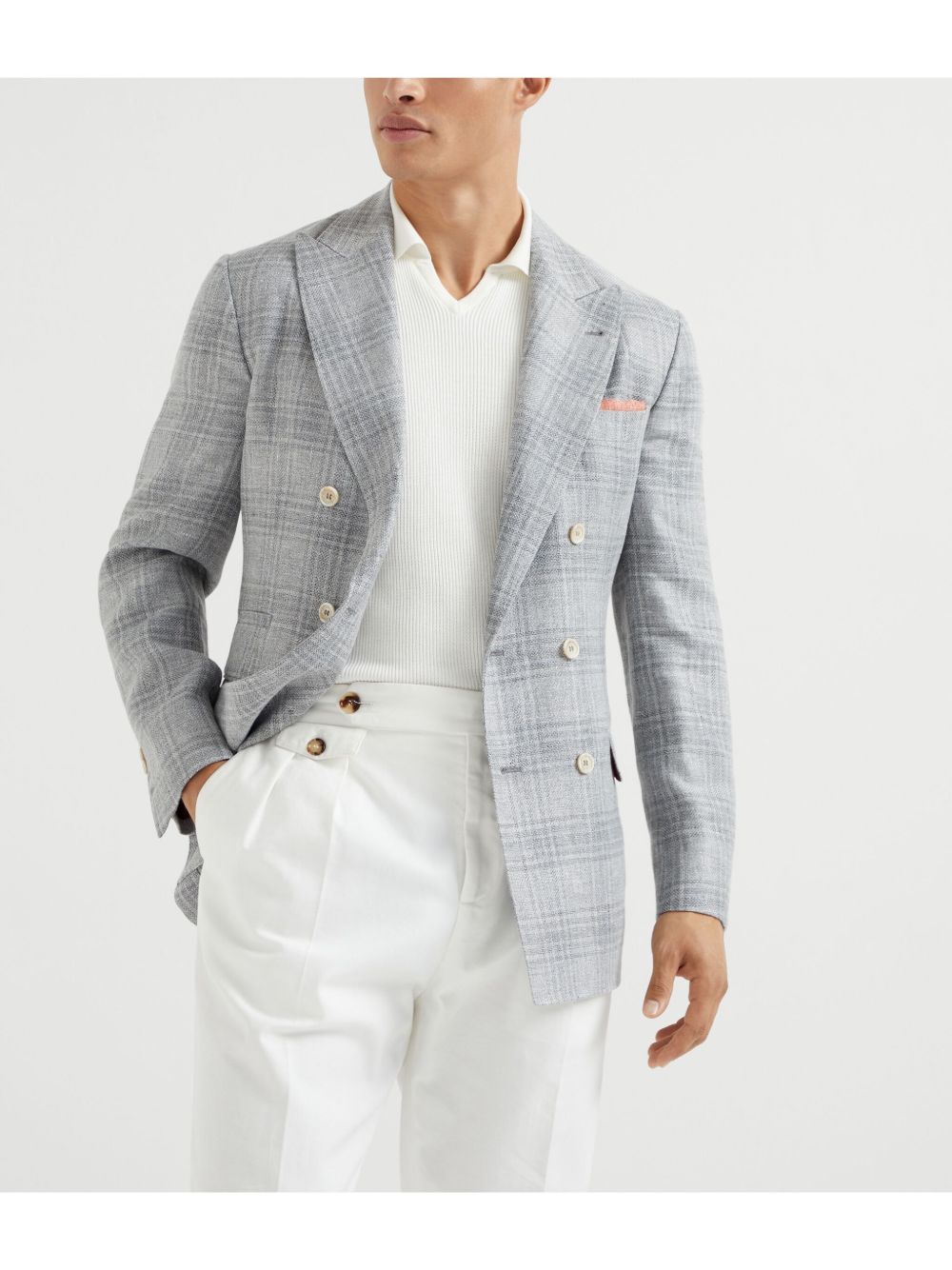 Brunello Cucinelli Jackets Grey Brunello Cucinelli