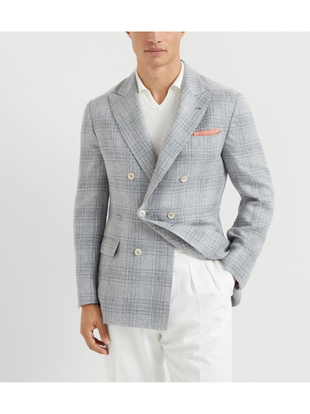 Brunello Cucinelli Jackets Grey Brunello Cucinelli