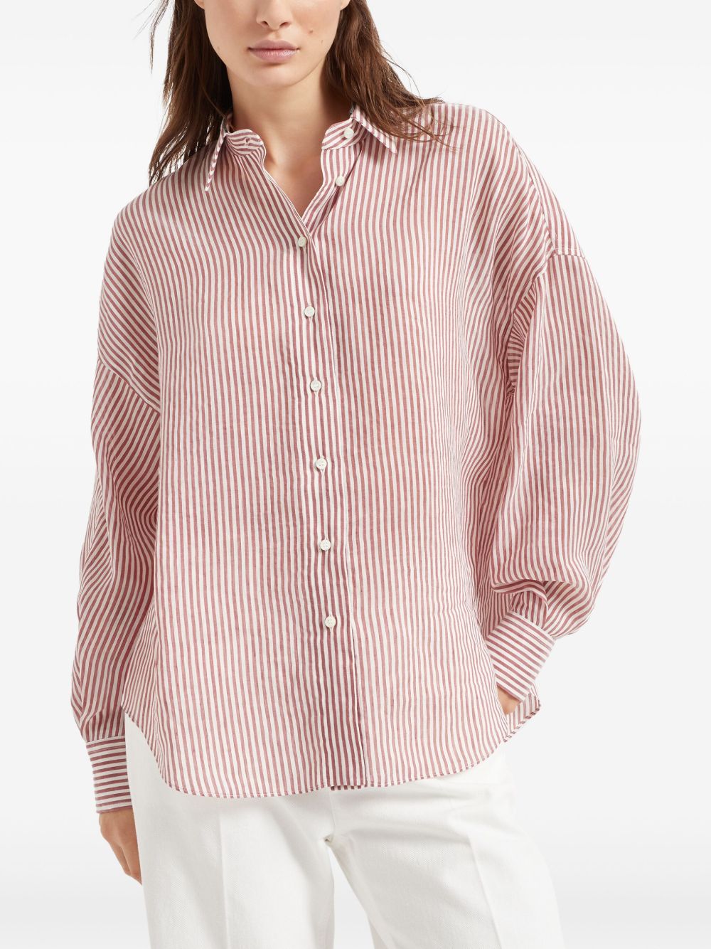 Brunello Cucinelli Shirts Bordeaux Brunello Cucinelli