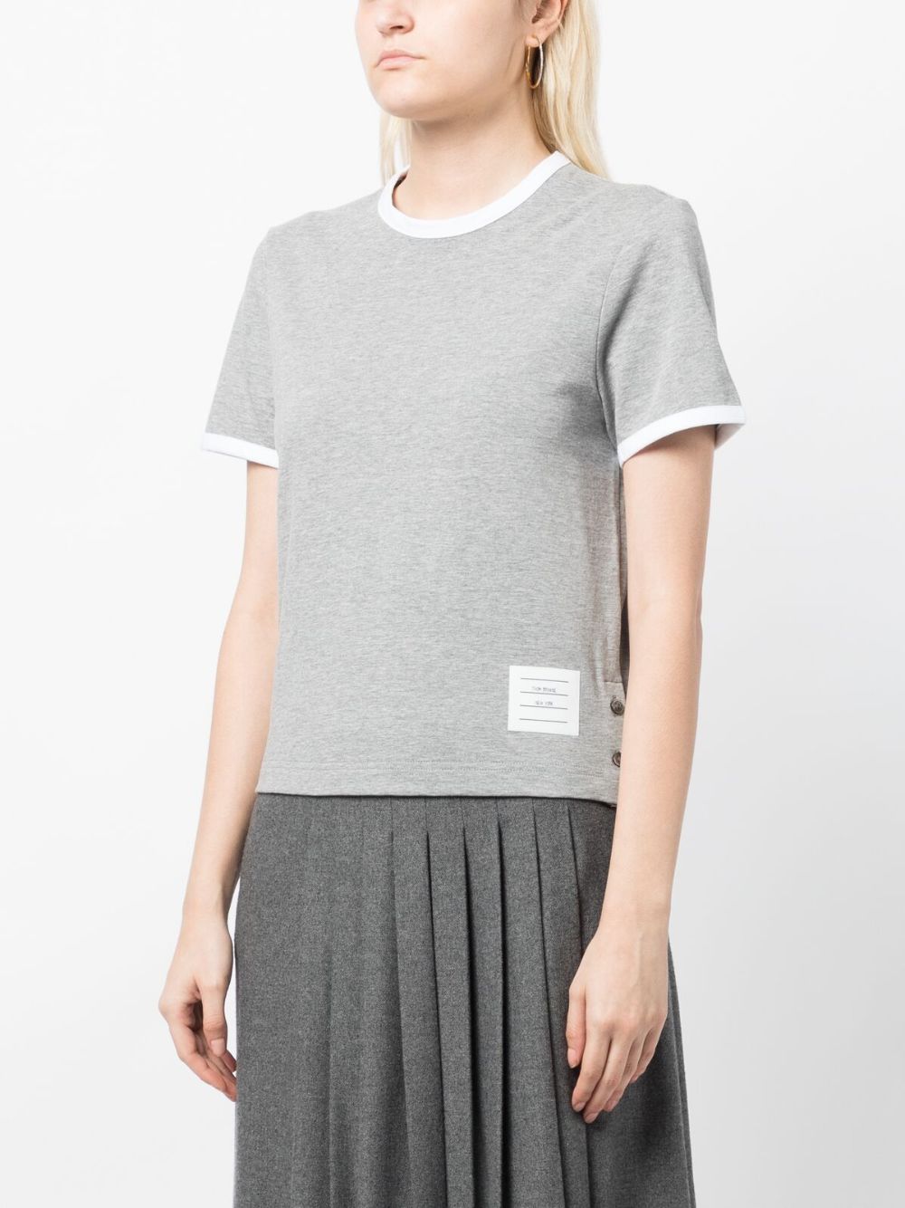 Thom Browne T-shirts and Polos Grey Thom Browne