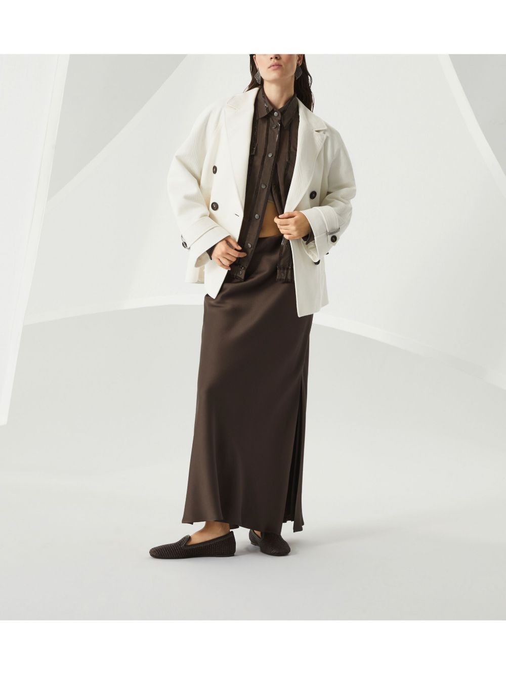 Brunello Cucinelli Jackets Cream Brunello Cucinelli