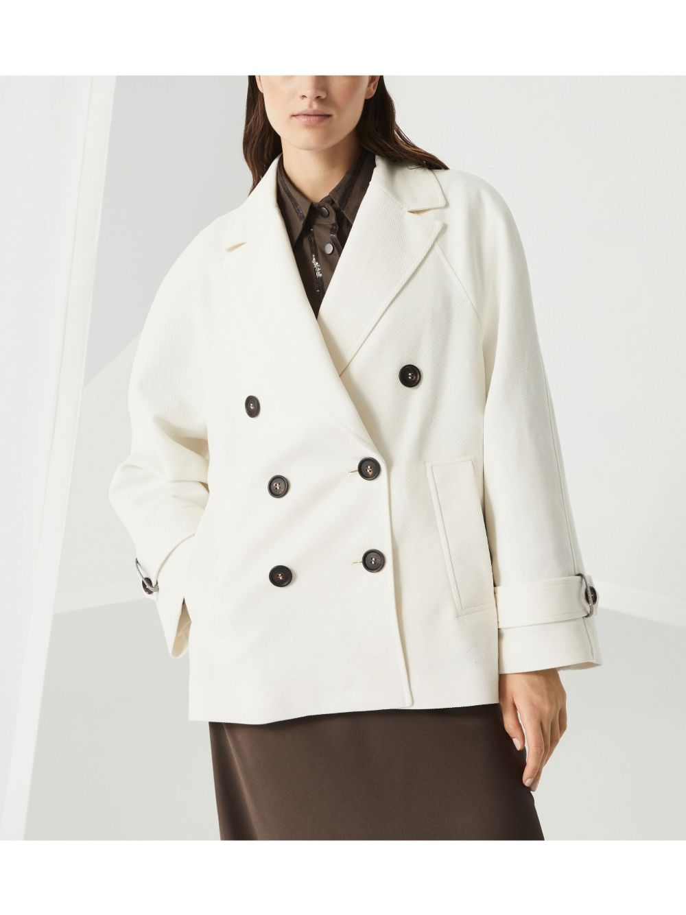 Brunello Cucinelli Jackets Cream Brunello Cucinelli