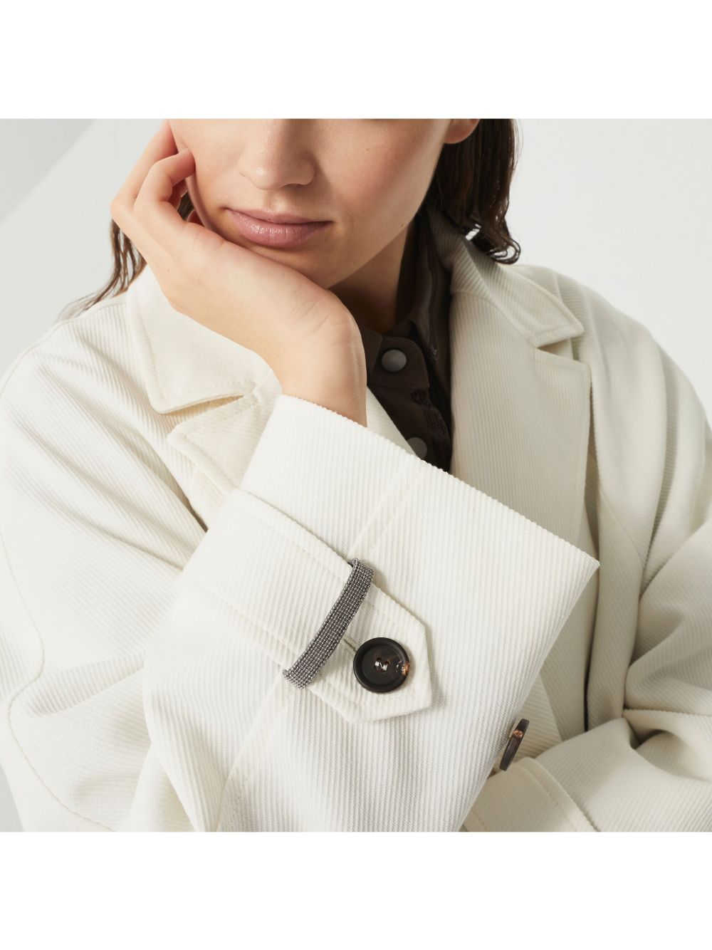 Brunello Cucinelli Jackets Cream Brunello Cucinelli