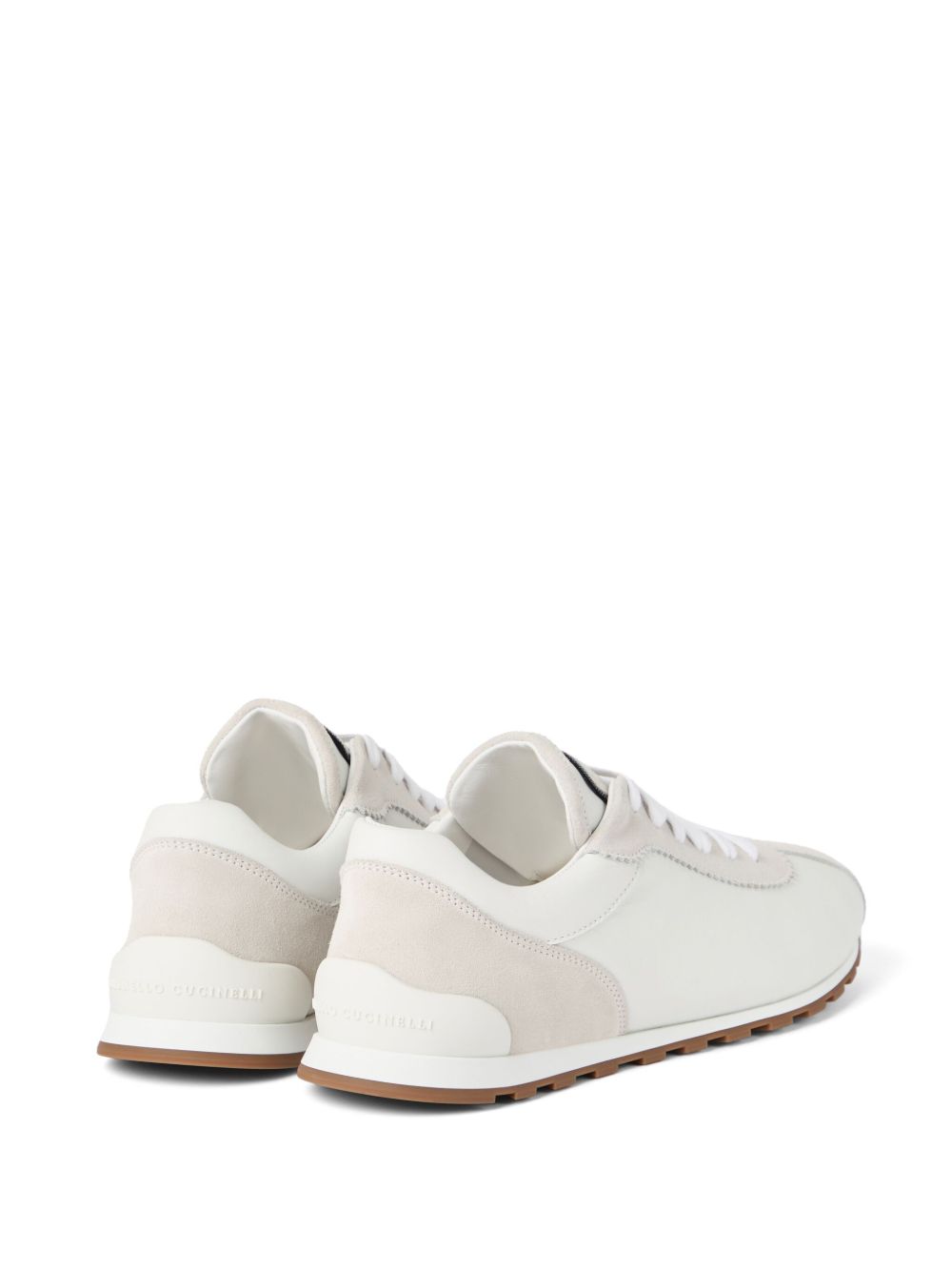 Brunello Cucinelli Suede and calfskin runners with monili Brunello Cucinelli
